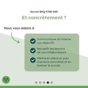 Nous pouvons vous aider à communiquer en interne l’objectif de votre projet, recueillir les besoins de vos collaborateurs, mettre en place un plan d’actions concrètes et en évaluer le succès.