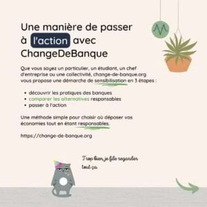 Une manière de passer à l'action avec ChangeDeBanque