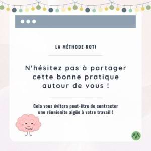 La méthode ROTI : n'hésitez pas à partager cette bonne pratique autour de vous !