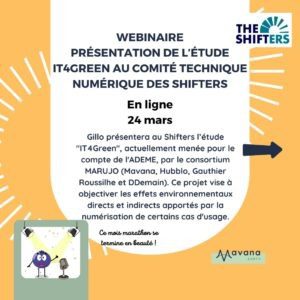 Actualité mars ecoresponsabilité du numérique - IT4Green shifters