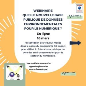 Actualité mars ecoresponsabilité du numérique - Nouvelle base de données environnementales pour le numérique