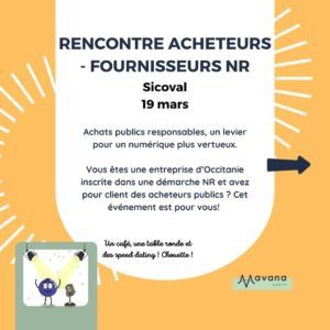 Actualité mars ecoresponsabilité du numérique - rencontre acheteurs fournisseurs NR