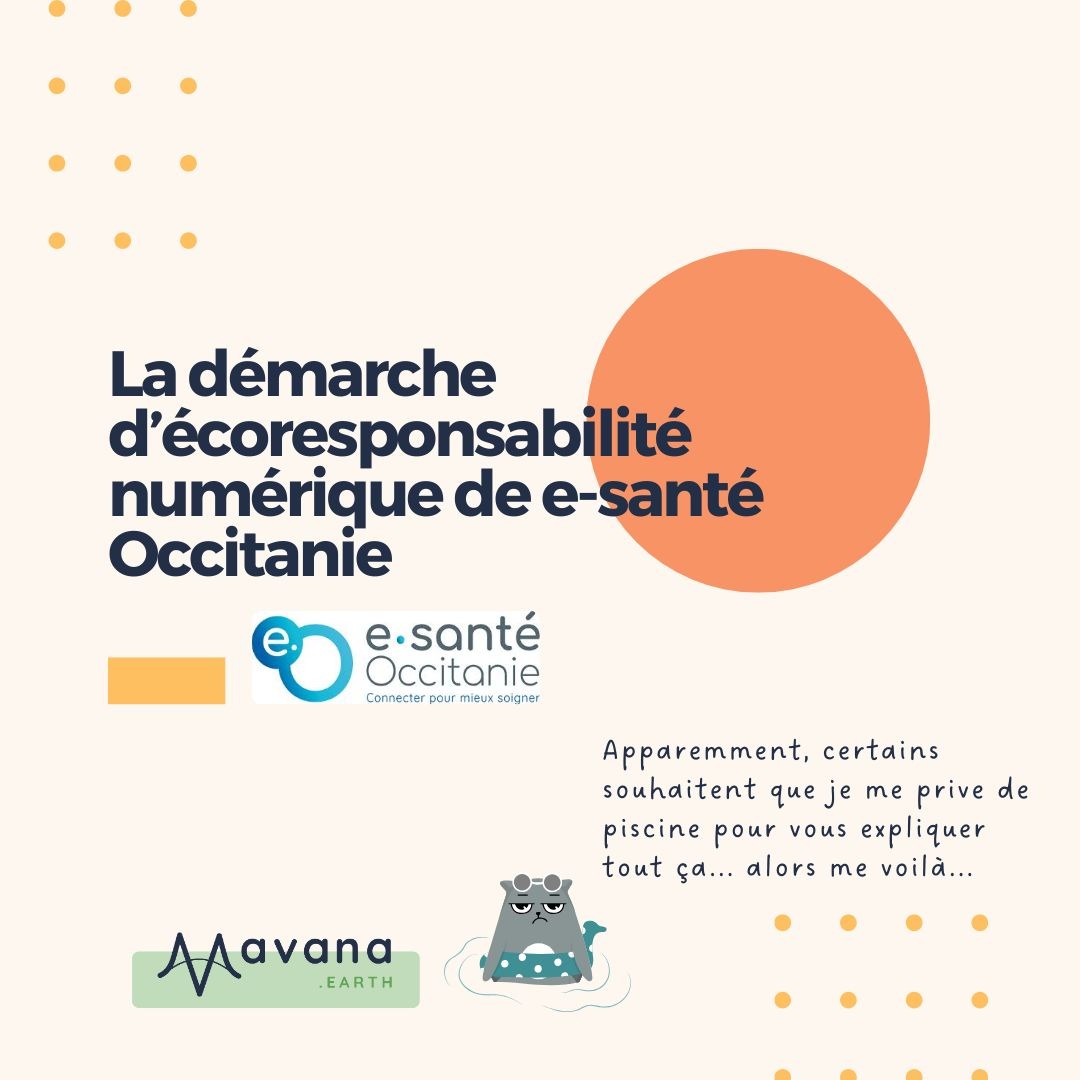 La démarche d'écoresponsabilité numérique de e-santé Occitanie avec Mavana