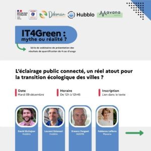 Webinaire IT4Green - L’éclairage public connecté, un réel atout pour la transition écologique des villes ?