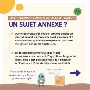 Le dérèglement climatique a de vraies conséquences sur la santé, l’agriculture, le cycle de l’eau... Il ne s’agit plus seulement de « transition écologique ». Il s’agit de robustesse territoriale.