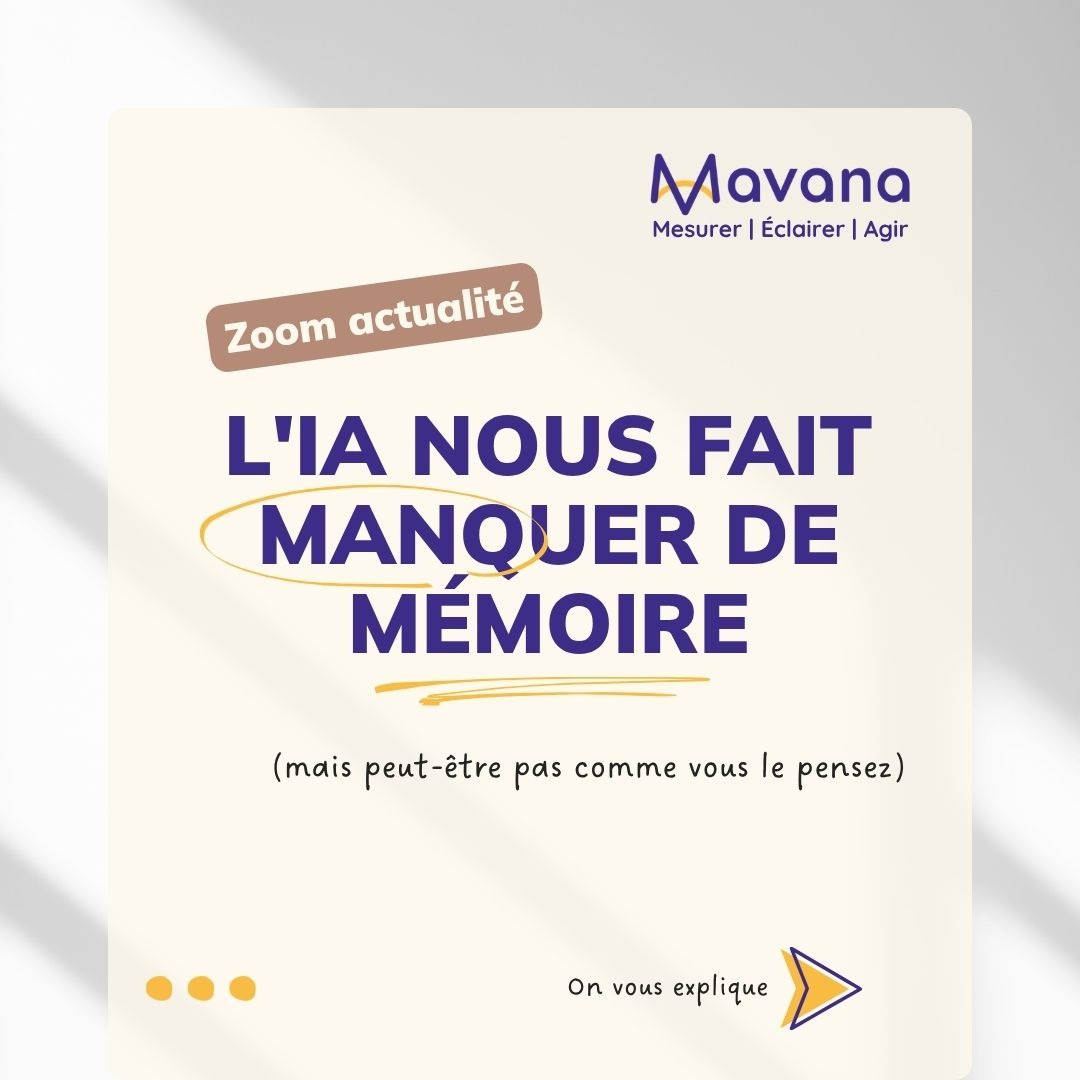 L'IA nous fait manquer de mémoire. Pénurie de mémoire (DRAM) et IA causes et solutions Mavana
